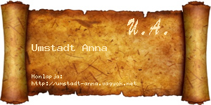 Umstadt Anna névjegykártya