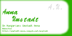 anna umstadt business card